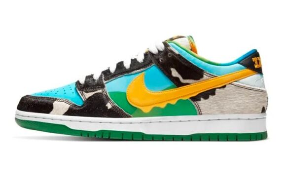 COPY NIKE Ben & Jerry\'s x Dunk Low SB \'Chunky Dunky\' Sneakers Size 7 main image 4